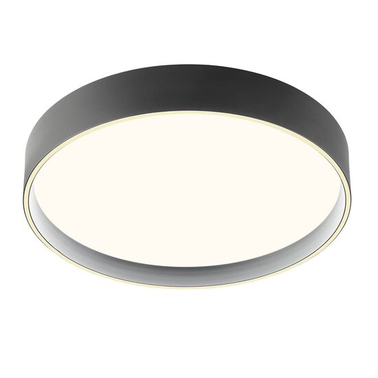 Plafonieră LED modernă neagră telecomanda 55W Hover 01-4466 Redo
