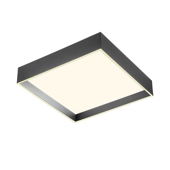 Plafonieră LED modernă neagră telecomanda 40W Hover 01-4470 Redo
