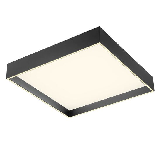 Plafonieră LED modernă neagră telecomanda 55W Hover 01-4472 Redo