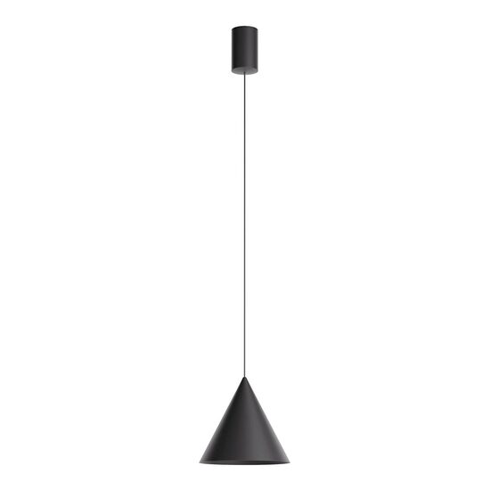 Lustră LED modernă neagră 10W/3000K Konos 01-4416 Redo
