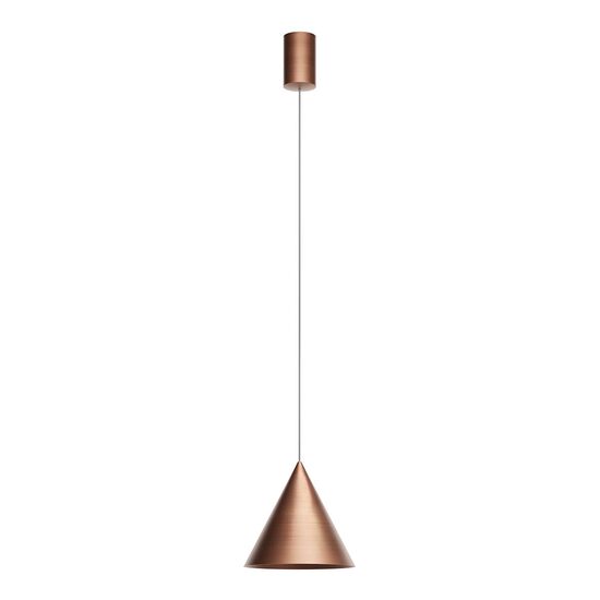 Lustră LED modernă cupru antichizat 10W/3000K Konos 01-4600 Redo