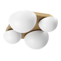 Plafonieră LED modernă auriu mat 26W Lumien 01-4332 Redo