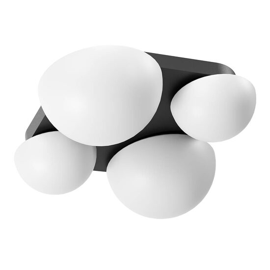 Plafonieră LED modernă neagră 26W Lumien 01-4333 Redo