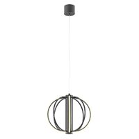 Lustră LED modernă neagră 20W/3000K Moss 01-4427 Redo
