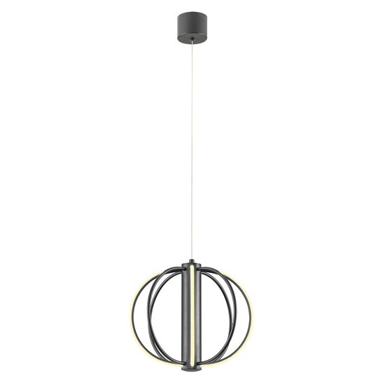 Lustră LED modernă neagră 20W/3000K Moss 01-4427 Redo