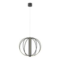 Lustră LED modernă neagră 41W/3000K Moss 01-4430 Redo