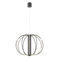 Lustră LED modernă neagră 72W/000K Moss 01-4433 Redo