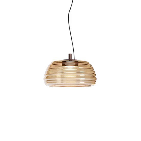 Lustră LED modernă cafenie18W/2700/3000K Ondula 01-4540 Redo