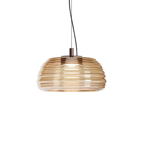 Lustră LED modernă cafenie 20W/2700/3000K Ondula 01-4542 Redo