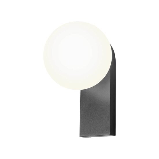 Aplică LED baie IP44 neagră 9,5W/3000K Opale 01-4379 Redo