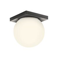 Aplică/plafoniera LED baie IP44 neagră 12W/3000K Opale 01-4383 Redo