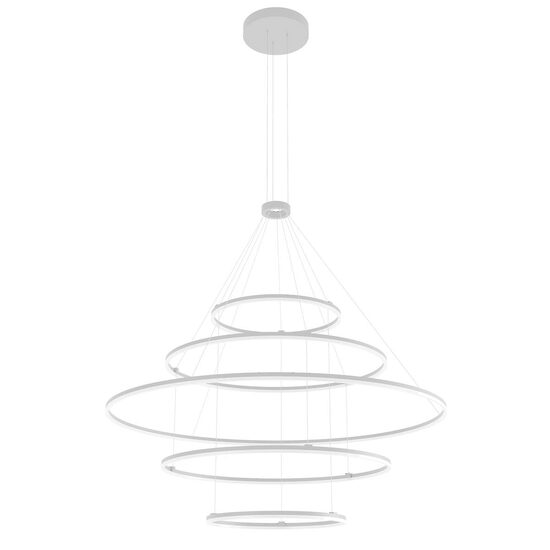 Lustră LED modernă dimabilă albă 286W/3000K Orbit 01-2248-TRIAC Redo