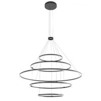 Lustră LED modernă dimabilă neagră 286W/3000K Orbit 01-2250-TRIAC Redo