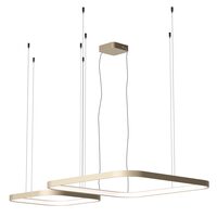 Lustră LED modernă argintiu cafeniu 96W/2700/3000/4000K Orion 01-3899 Redo