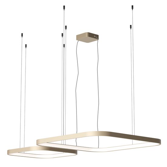 Lustră LED modernă argintiu cafeniu 96W/2700/3000/4000K Orion 01-3899 Redo