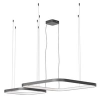 Lustră LED modernă neagră 96W/2700/3000/4000K Orion 01-3901 Redo