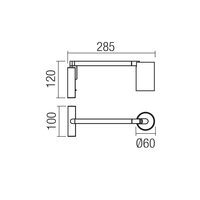 Aplică modernă auriu mat Rolf 01-4568 Redo