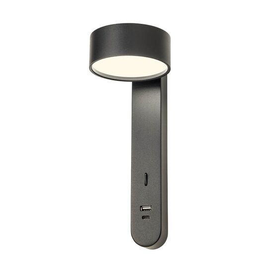 Aplică LED modernă neagră 6W/3000K Sades 01-4643 Redo