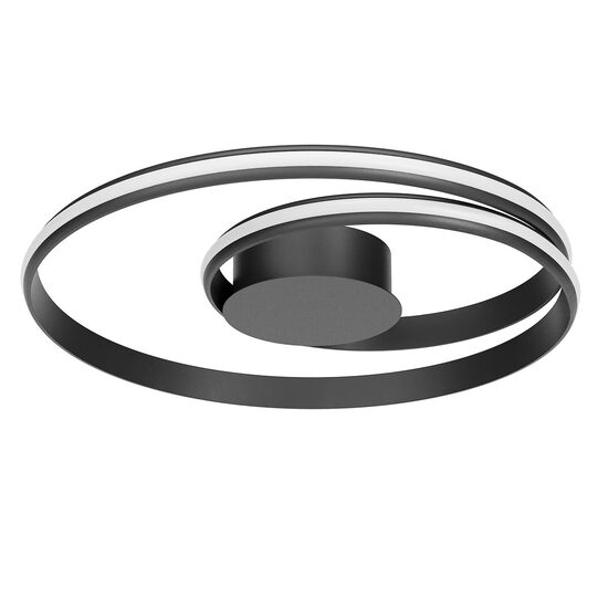 Plafonieră LED modernă neagră 40W 2700/3000/4000K Torsion 01-4359 Redo