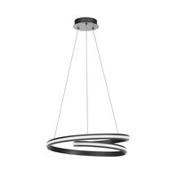 Lustră LED modernă neagră 40W 2700/3000/4000K Torsion 01-4362 Redo