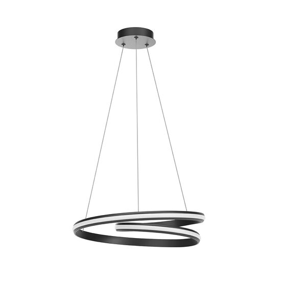 Lustră LED modernă neagră 40W 2700/3000/4000K Torsion 01-4362 Redo