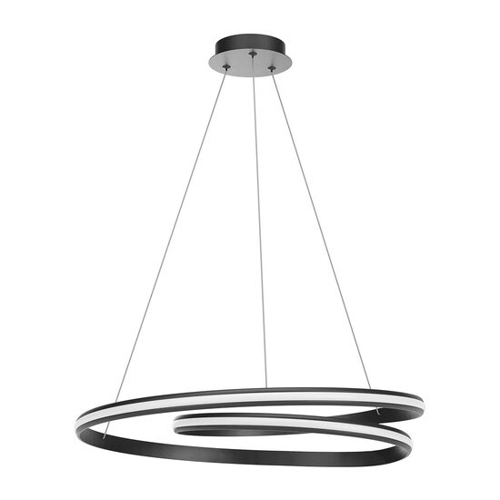 Lustră LED modernă neagră 60W 2700/3000/4000K Torsion 01-4365 Redo