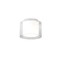 Plafonieră baie IP44 abajur sticla LED 12W/3000/4000K Naji 01-3286 Redo