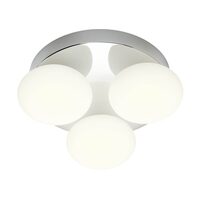 Aplică/Plafonieră baie IP44 crom LED 3x5W 3000/4000K Ovum 01-4306 Redo