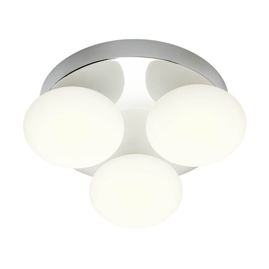 Aplică/Plafonieră baie IP44 crom LED 3x5W 3000/4000K Ovum 01-4306 Redo