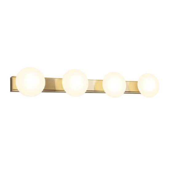 Plafonieră baie IP44 alama periata LED 4x5W 3000/4000K Ovum 01-4310 Redo