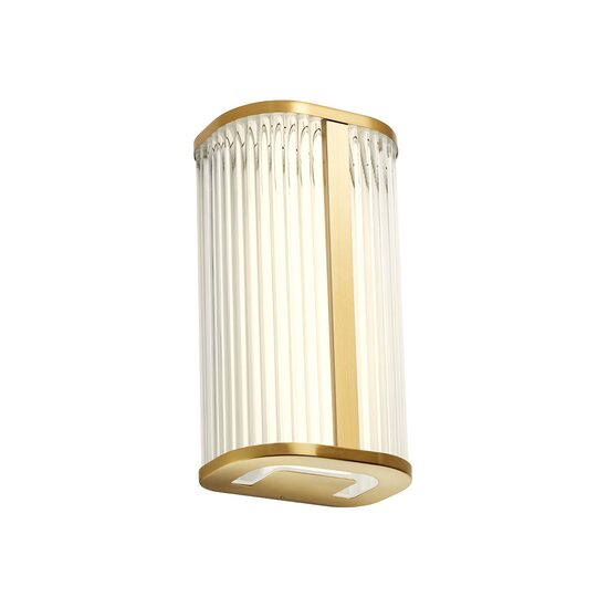Aplică baie IP44 alama periata LED 12W 3000/4000K Rigo 01-4313 Redo