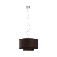 Lustra moderna crom fumuriu/negru 1xE27 Aveo 1119 Jupiter