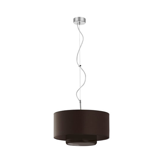 Lustra moderna crom fumuriu/negru 1xE27 Aveo 1119 Jupiter