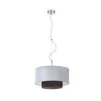 Lustra moderna crom fumuriu/argintiu 1xE27 Aveo 1122 Jupiter