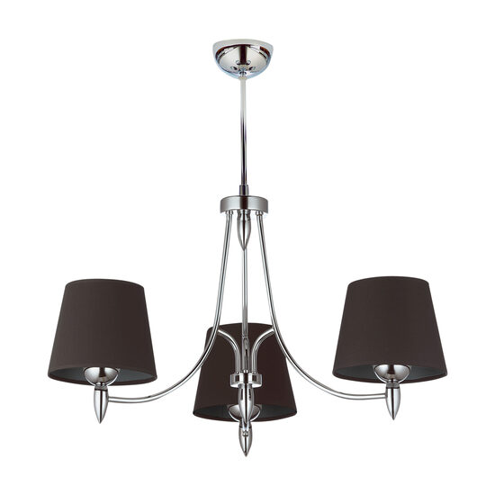 Lustra moderna crom abajur grafit 3xE27 Galaxy 1254 Jupiter