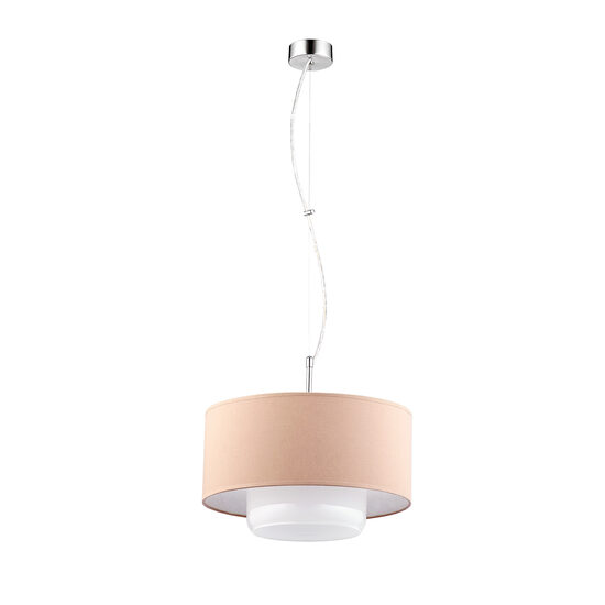 Lustra moderna crom cappuccino/alb 1xE27 Aveo 1263 Jupiter