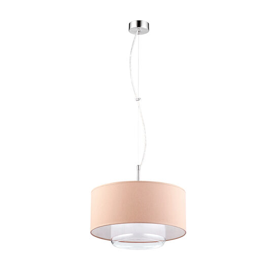 Lustra moderna crom cappuccino/transparent 1xE27 Aveo 1264 Jupiter