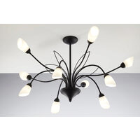 Lustra florentina negru mat alb 10xG9 Gloriosa 2056 Jupiter