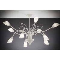 Candelabru florentin gri nisipiu alb 7xE14 Gloriosa 2061 Jupiter