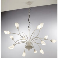 Candelabru florentin gri nisipiu alb E14 Gloriosa 2062 Jupiter