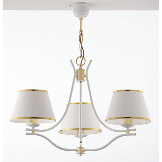 Candelabru clasic alb auriu lucios 3xE27 Samba 2085 Jupiter