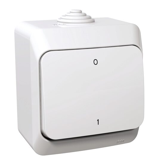 Intrerupator bipolar alb, Schneider Electric CEDAR WDE000520
