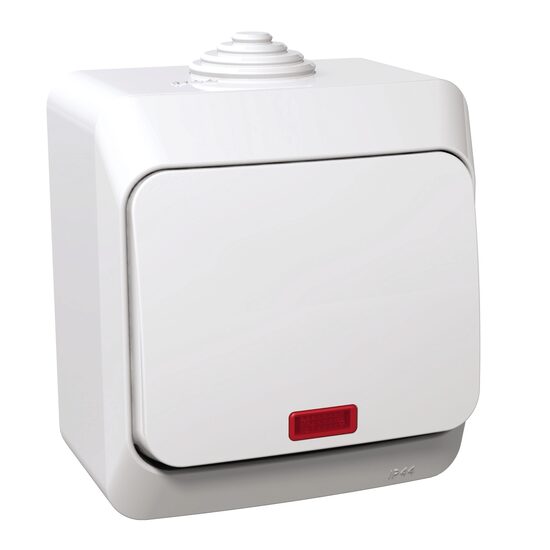 Intrerupator cap scara cu indicator luminos, alb, Schneider Electric CEDAR WDE000561