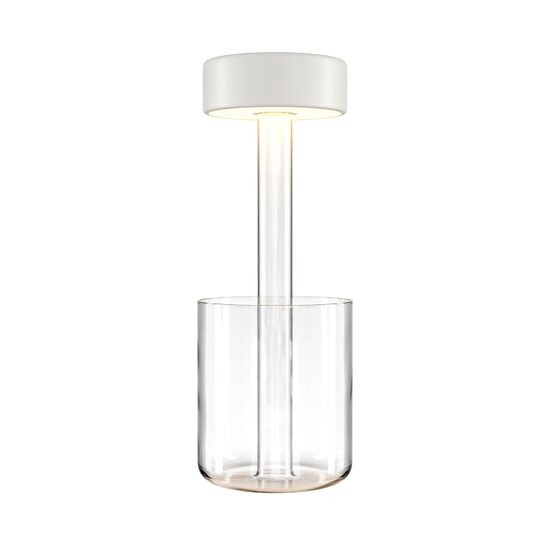 Veioza reincarcabila LED moderna AI Collaboration transparenta capac alba Ø12cm 3W, Maytoni