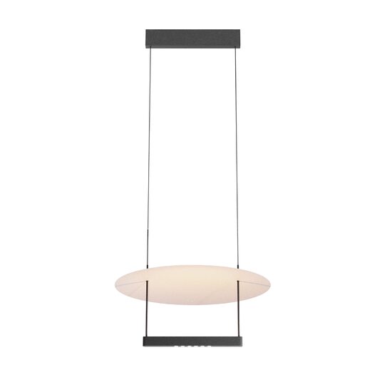 Lustra LED moderna Ambience neagra abajur alb Ø42cm 23W, Maytoni