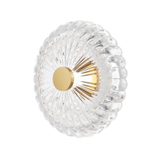 Aplica LED moderna Amulet aurie abajur transparent Ø35cm 8W, Maytoni