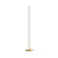 Lampadar LED modern Amulet auriu abajur transparent Ø25cm 33W, Maytoni