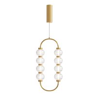 Lustra LED moderna Amulet aurie abajur transparent L9cm 16W, Maytoni