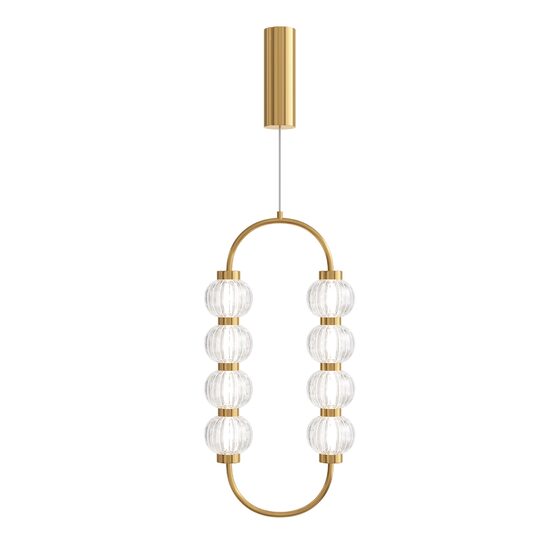 Lustra LED moderna Amulet aurie abajur transparent L9cm 16W, Maytoni