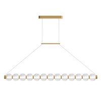 Lustra LED moderna Amulet aurie abajur transparent L9cm 22W, Maytoni